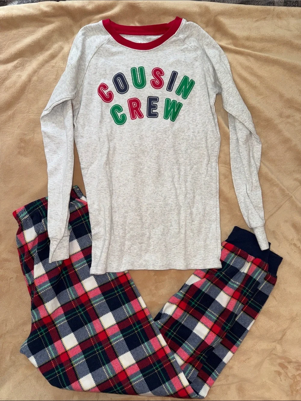 Kids 'Cousin Crew' Long-Sleeve Pajama Set - XL